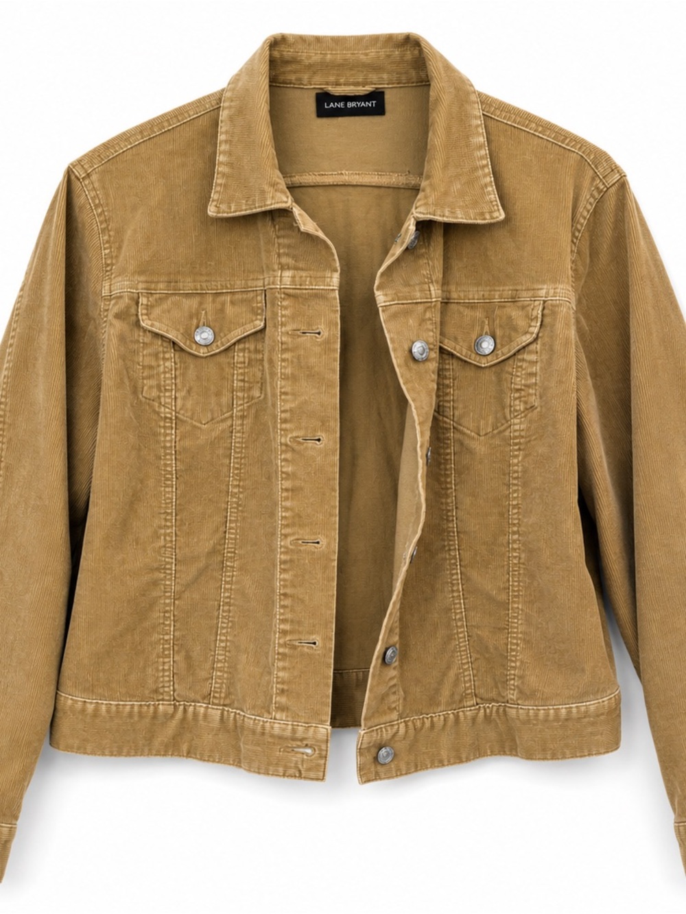 Lands End Trucker Tan Corduroy Jacket